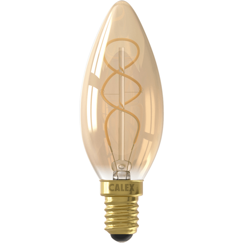 Lichtbron Kaarslamp Flex Goud E14