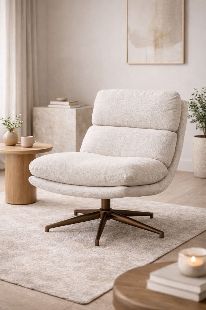 Draaifauteuil Ledger Naturel