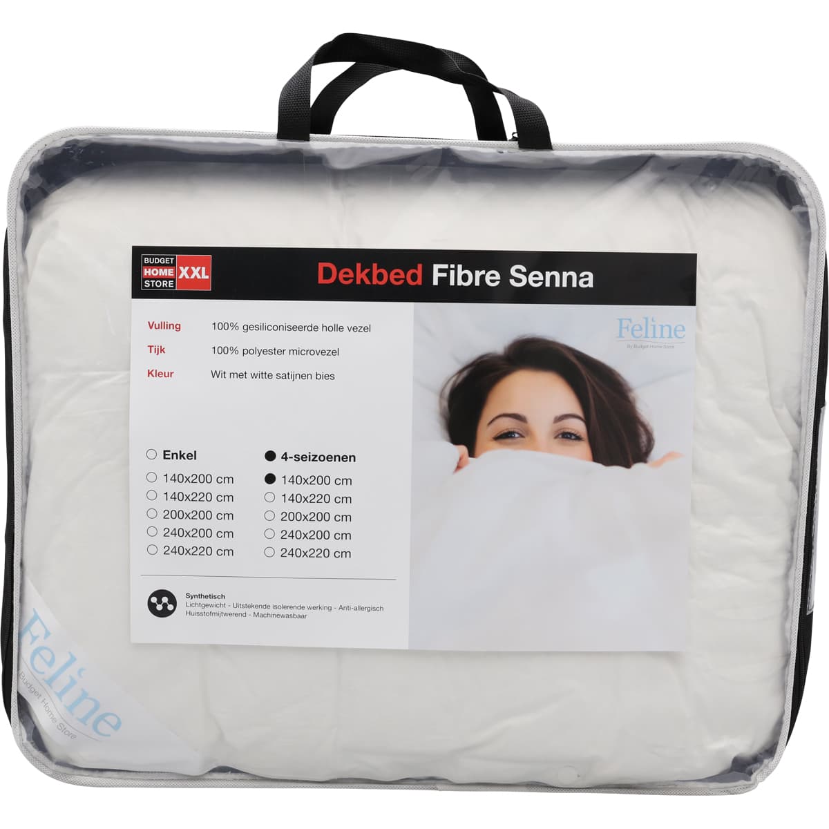 Dekbed Fibre Senna 4 seizoenen 200x200cm - 1