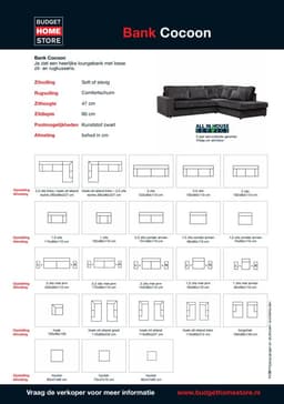 Hoekbank Cocoon Adore Antraciet Rechts - 6