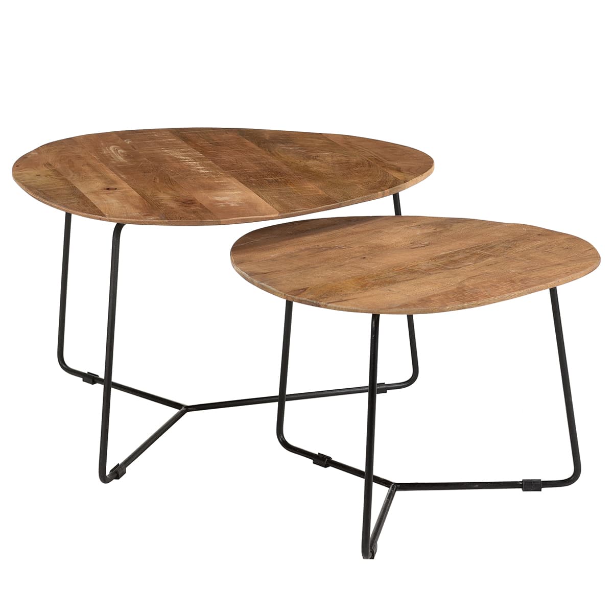 Bijzettafel Indi set van 2 - 1