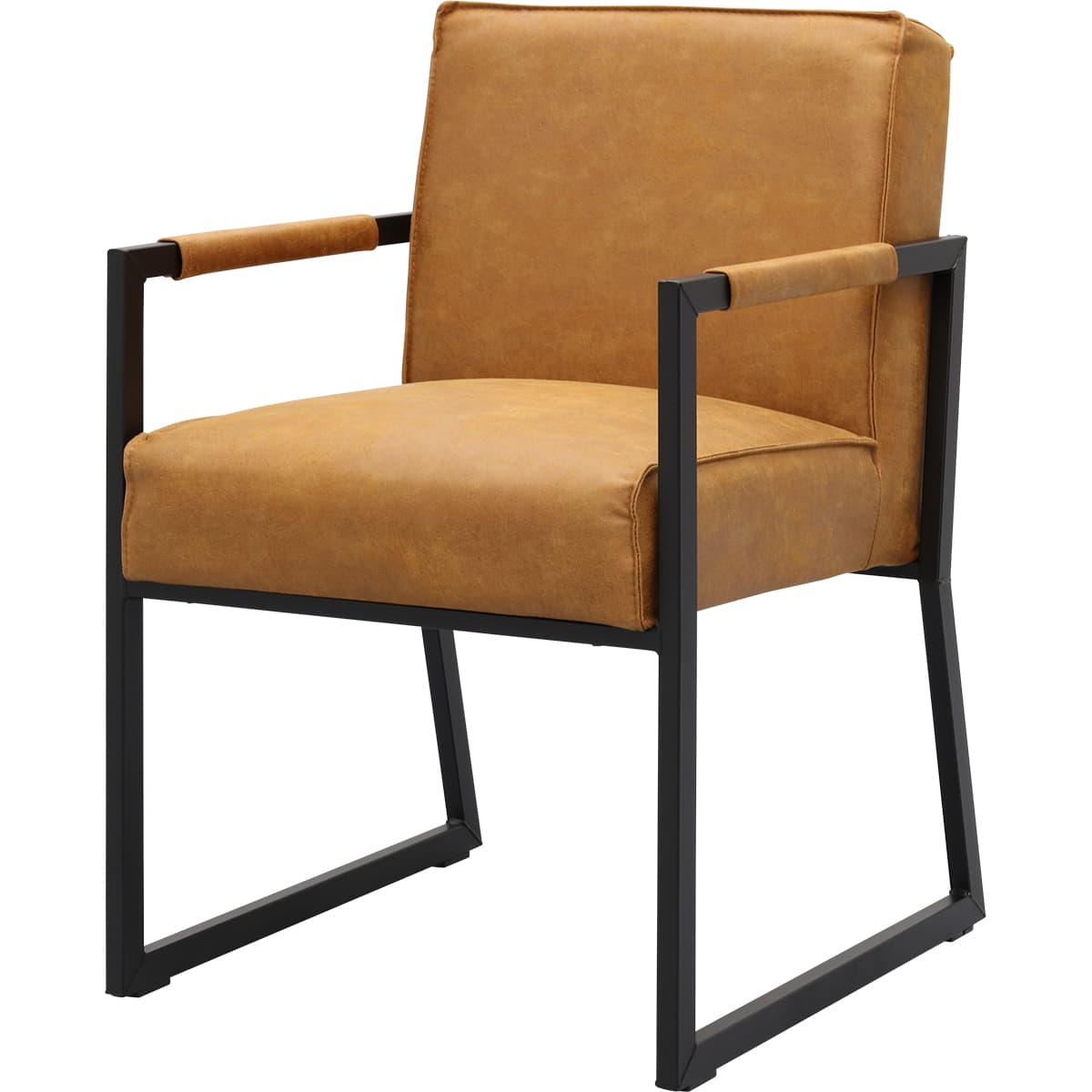 Eetkamerstoel Kenzo met metalen armleuning - 12