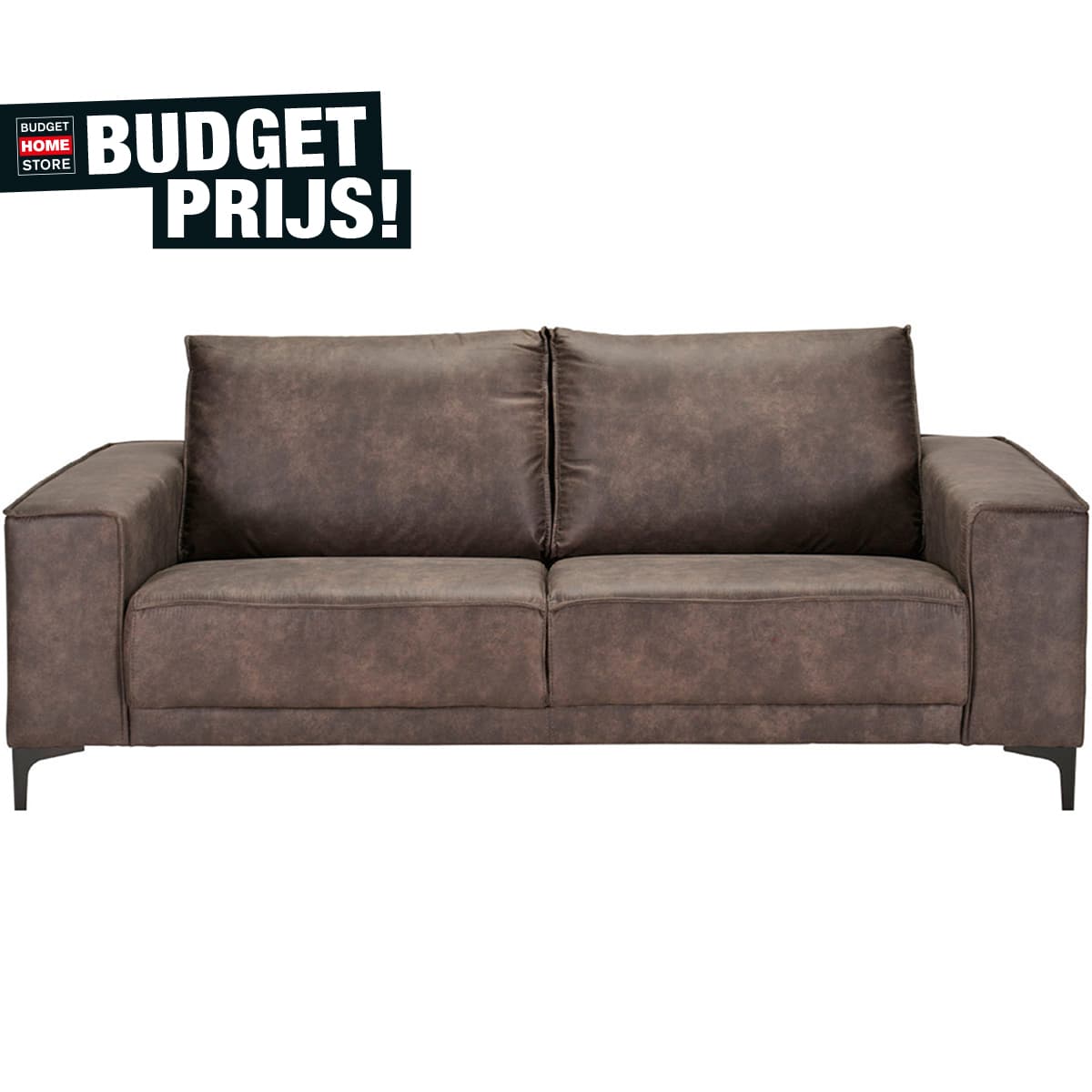 Bank Capri 2-zits Presley antraciet - 2