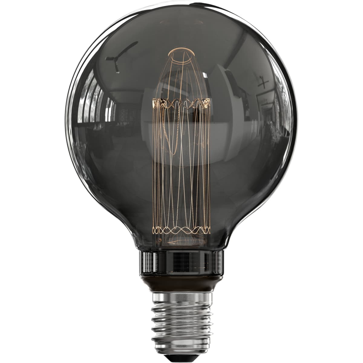 Lichtbron Globelamp 9,5 cm Titanium E27 - 2