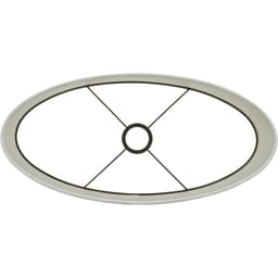 Lampenkap Saverna ovaal 38x17,5x28 cm eiwit - 3