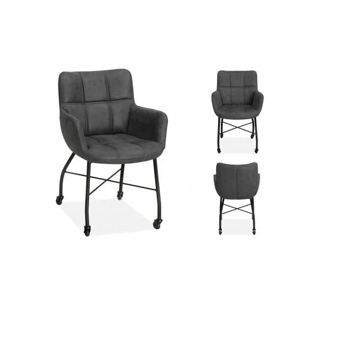 Eetkamerstoel Maud Antraciet - 1