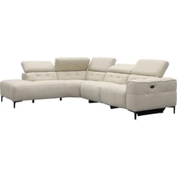 Bank Robin hoekziteiland links + 2,5-zits met 1 elektrische relax (eendelig) rechts - 7