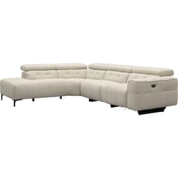 Bank Robin hoekziteiland links + 2,5-zits met 1 elektrische relax (eendelig) rechts - 2