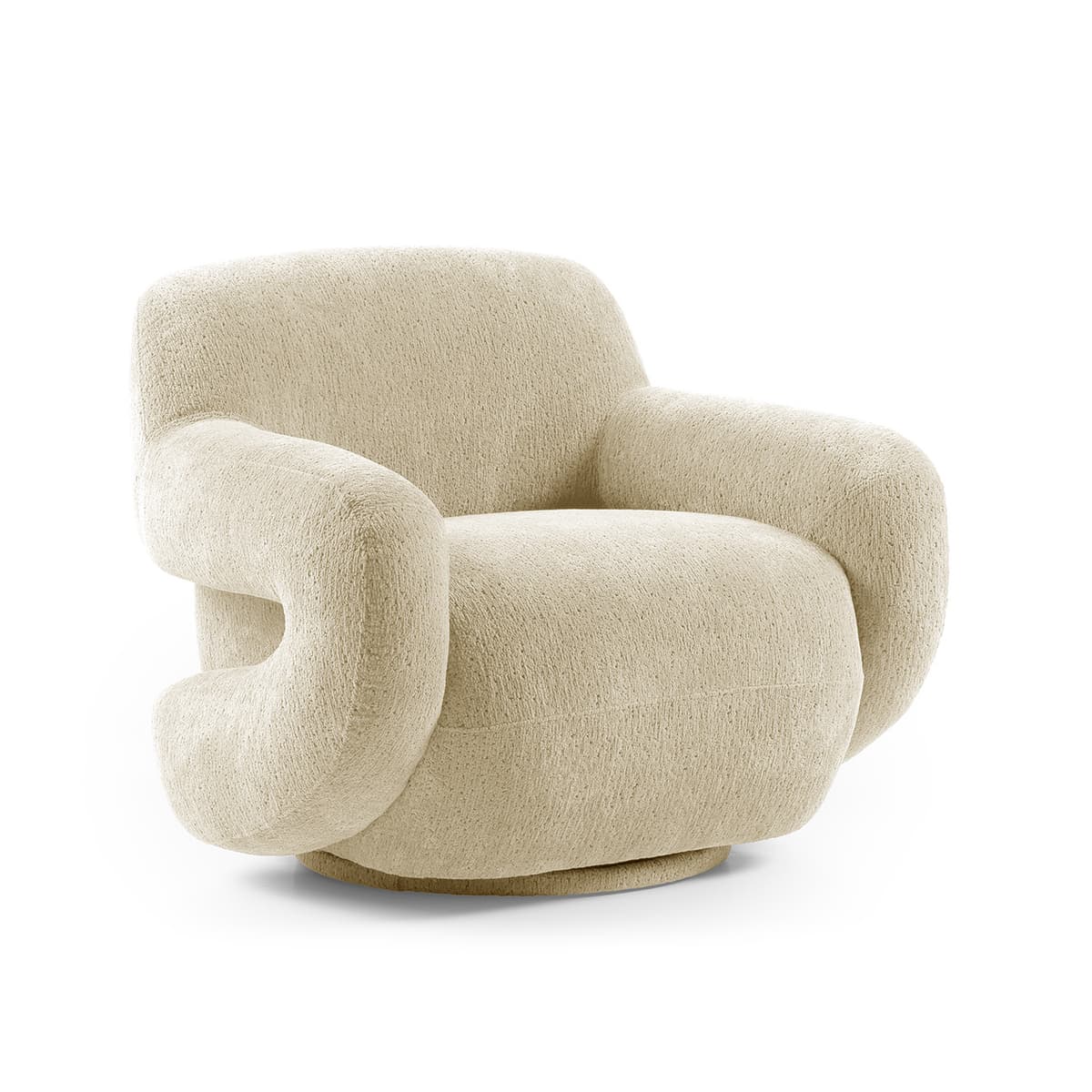 Moise draaifauteuil beige - 1