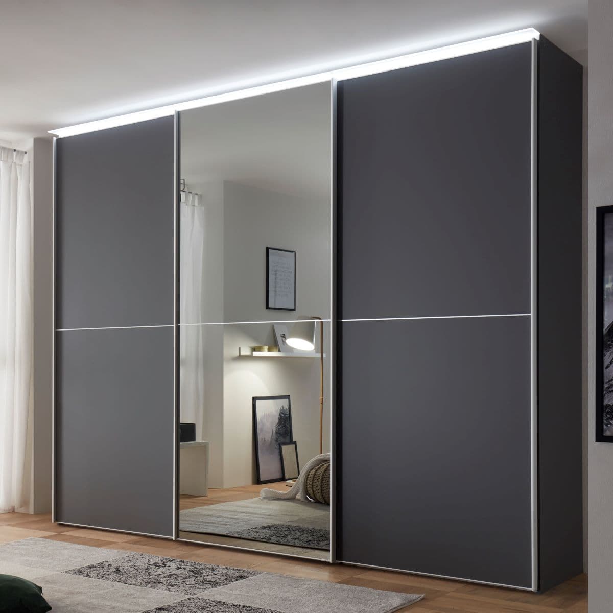 Schuifdeurkast Soest hoogte 222 cm - 1