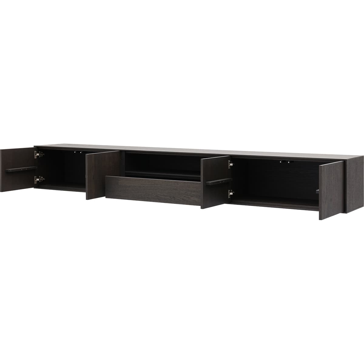 TV dressoir Chaplin hangend 4 deuren 1 lade en 1 open vak - 6
