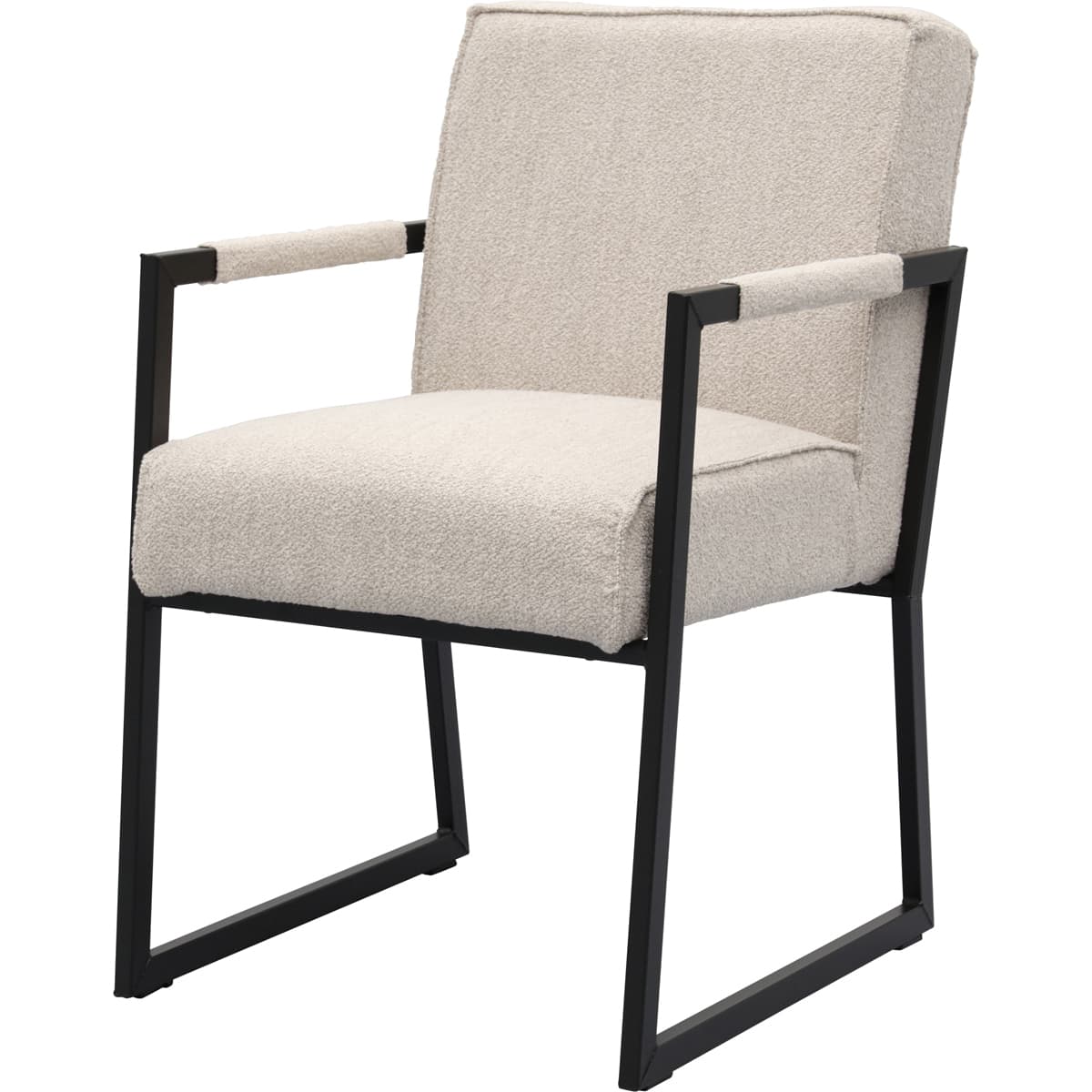 Eetkamerstoel Kenzo met metalen armleuning - 19