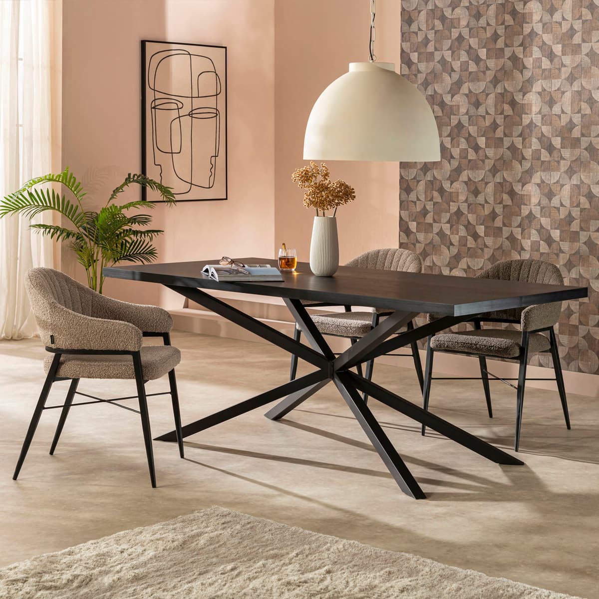 Eetkamerstoel Reza Mousse - 8