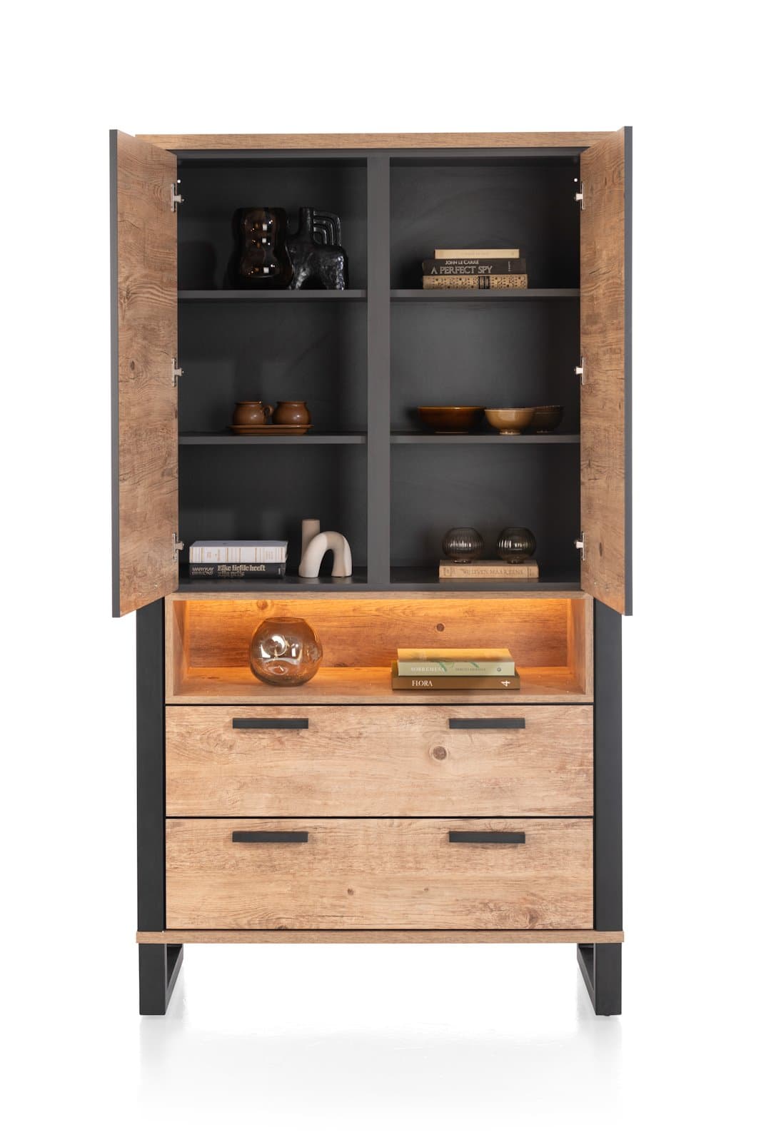 Bergkast 200cm 2d+2l+1n Perth - 3