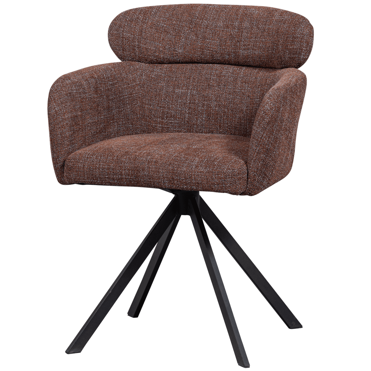 FENNE DRAAIBARE EETKAMERSTOEL CHESTNUT - 11