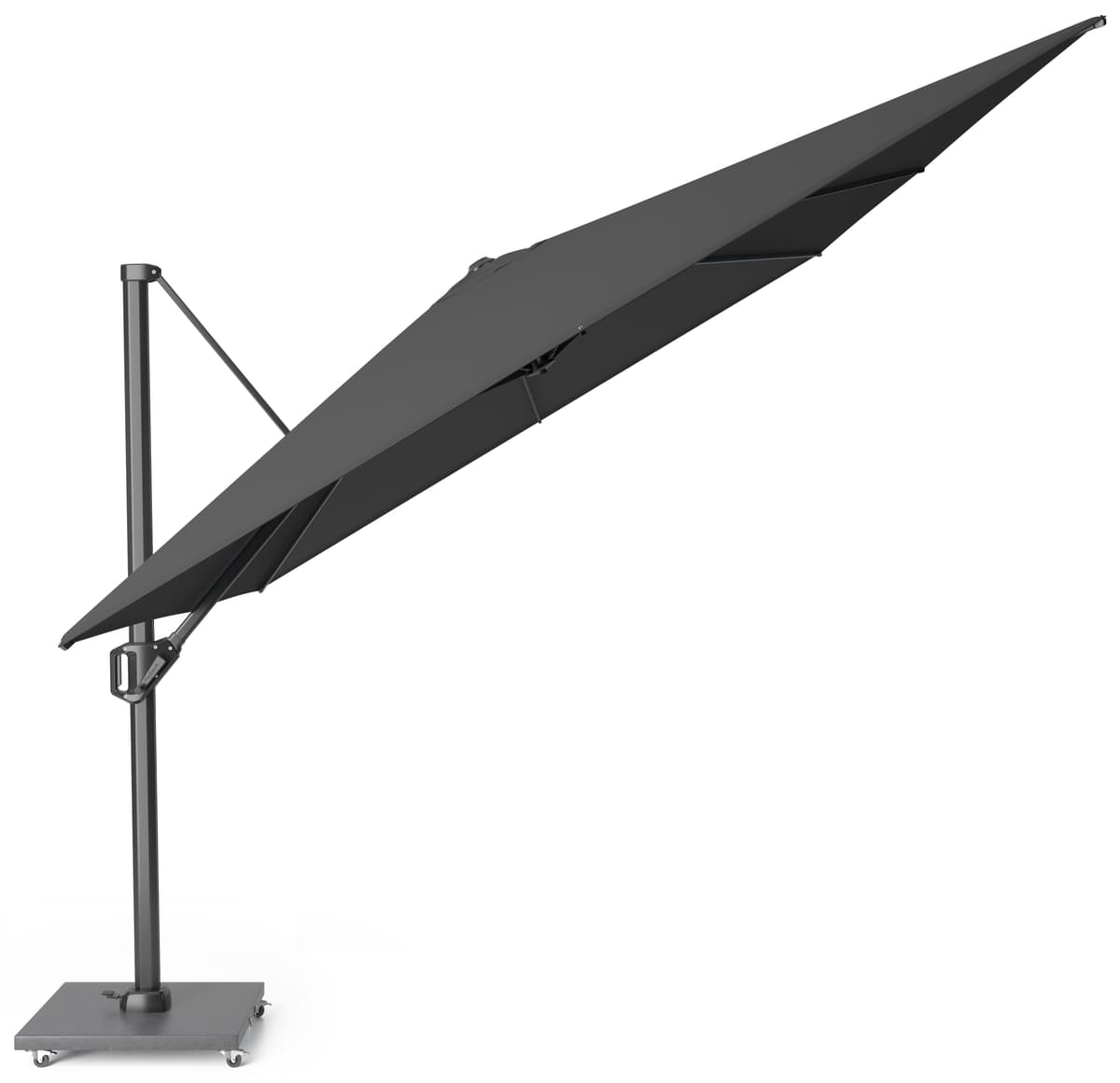 Zweefparasol Challenger T¹ Premium 400x300cm Faded Black Platinum - 2