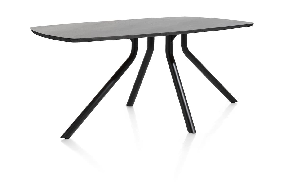 Tafel ovaal 160x100 cnp Arvada Centrale poot zwart Onyx - 2