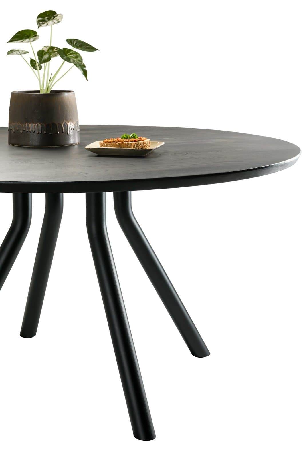 Tafel rond dia 140 cnpt Arvada Centrale poot zwart Onyx - 6