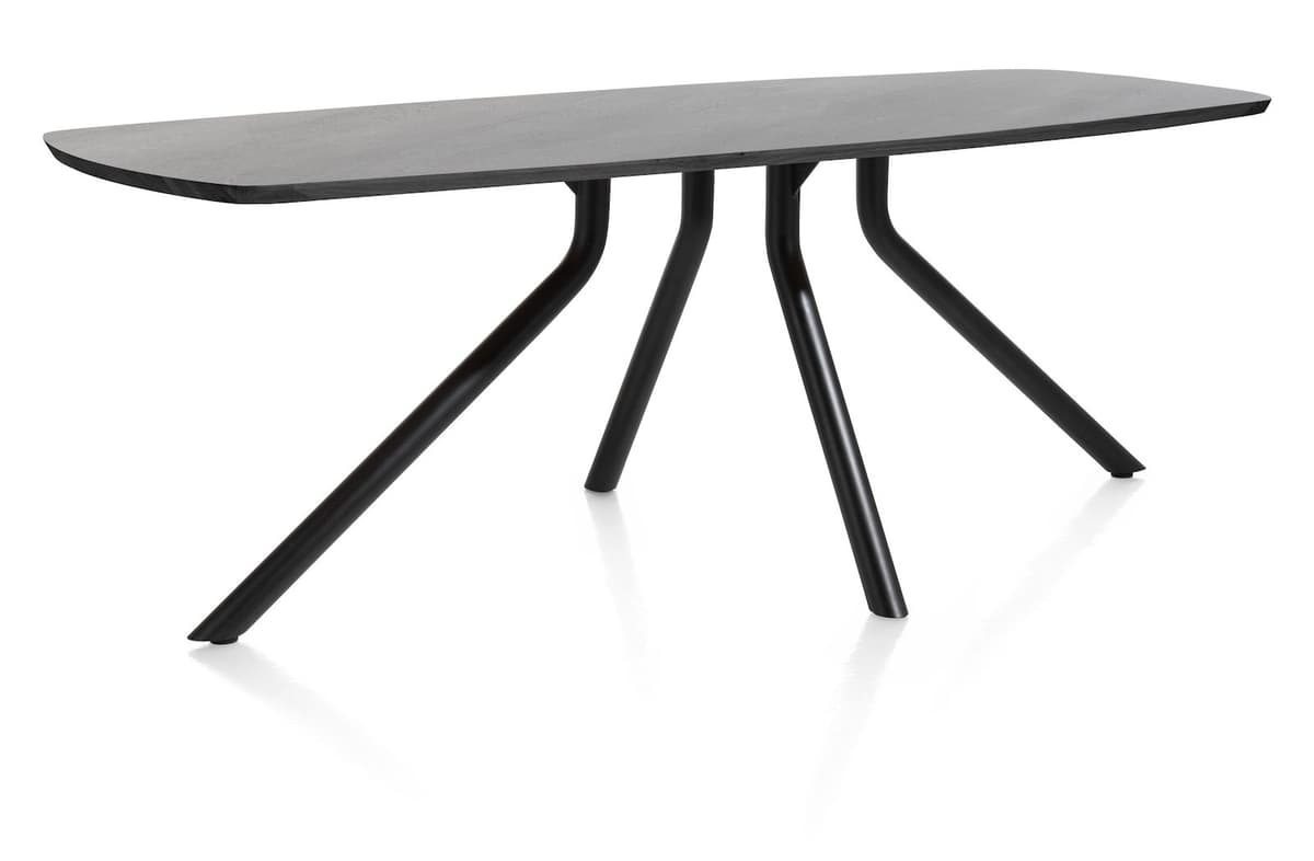 Tafel ovaal 220x110 cpt Arvada Centrale poot zwart Onyx - 2