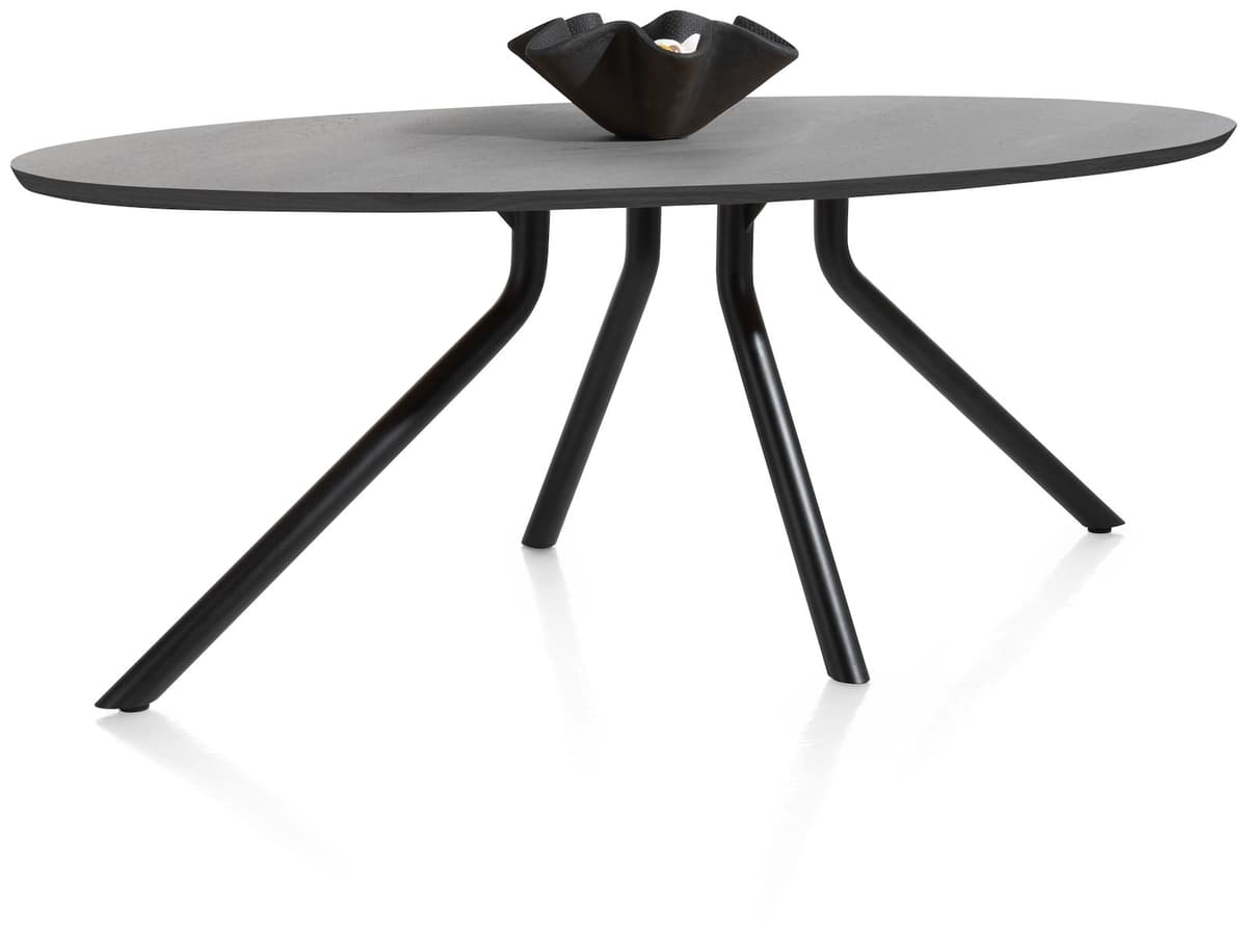 Tafel ellips 220x110 cp Arvada Centrale poot zwart Onyx - 2