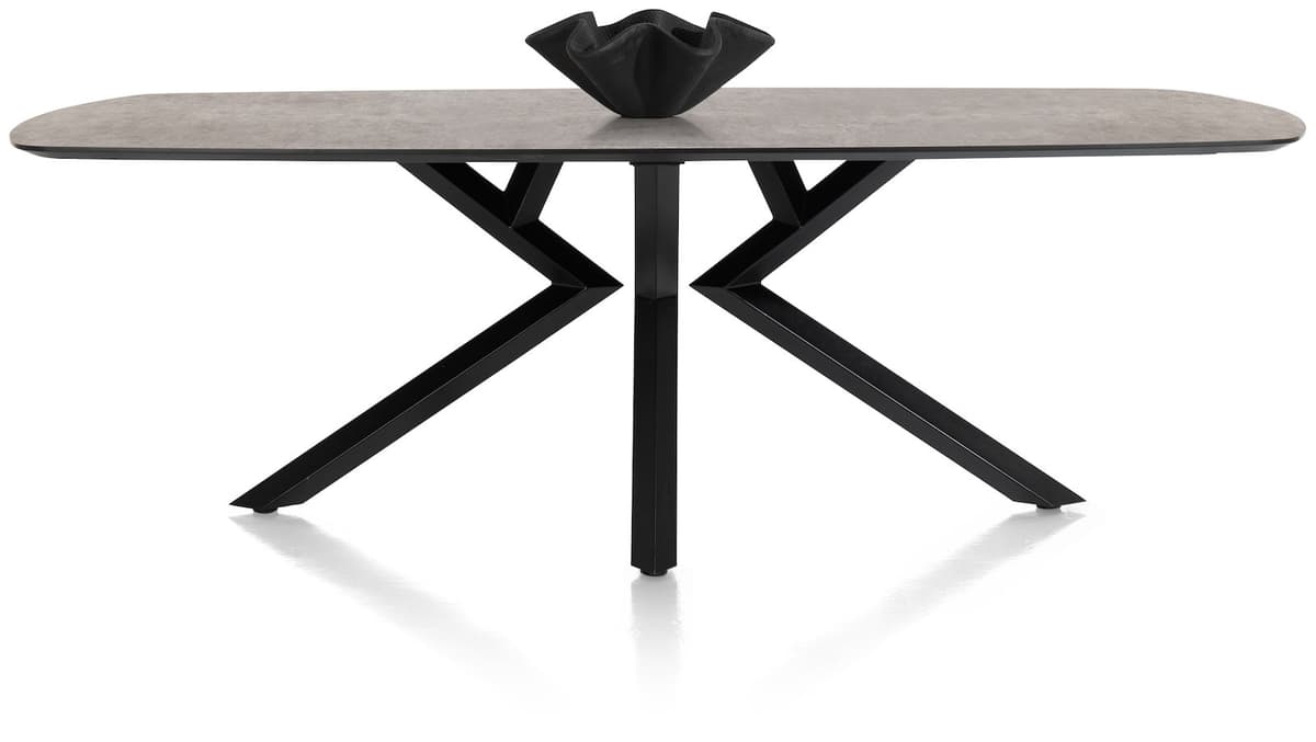 Tafel ovaal 110x240cm Masura Antraciet - 1