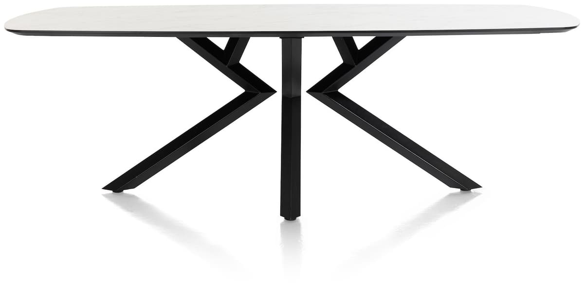 Tafel ovaal 110x240cm Masura wit - 4