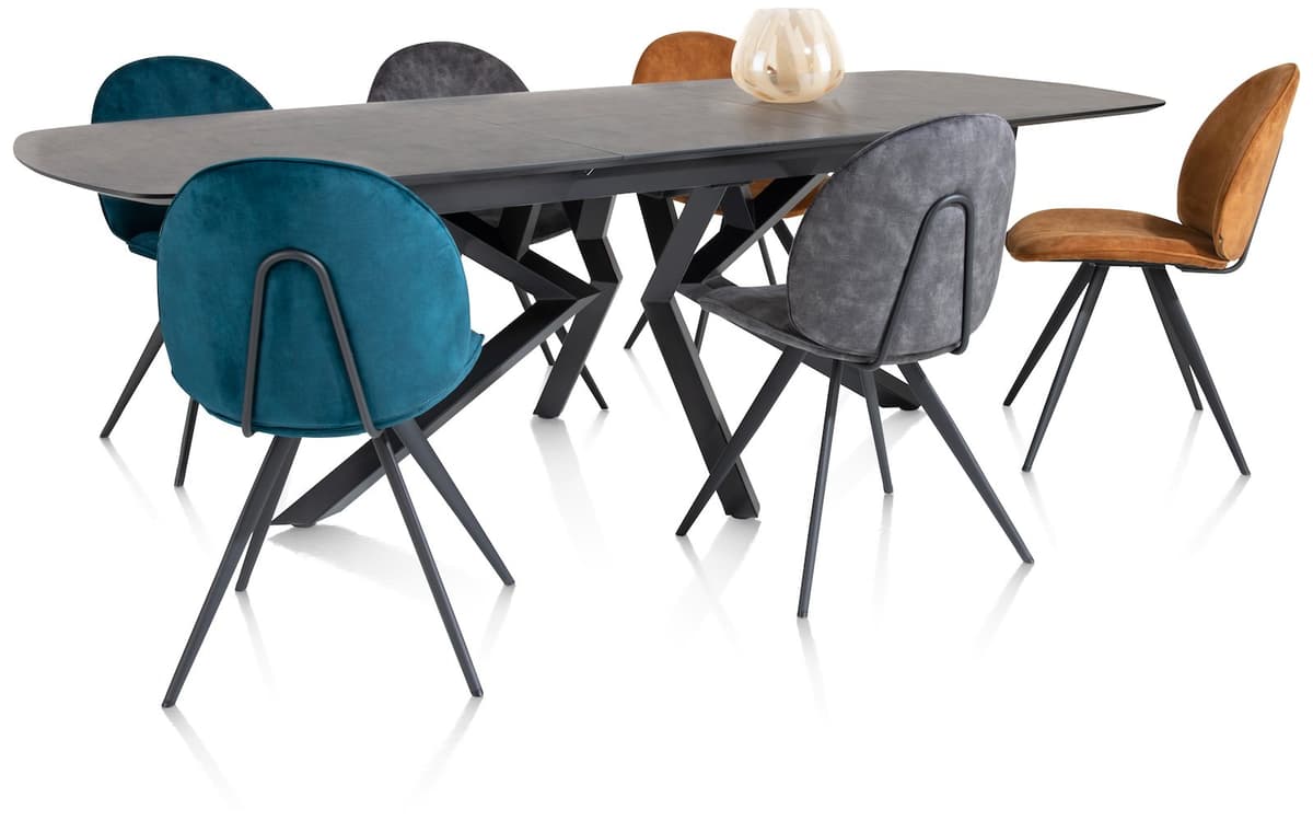 Tafel 110x180+60cm Masura Antraciet - 12