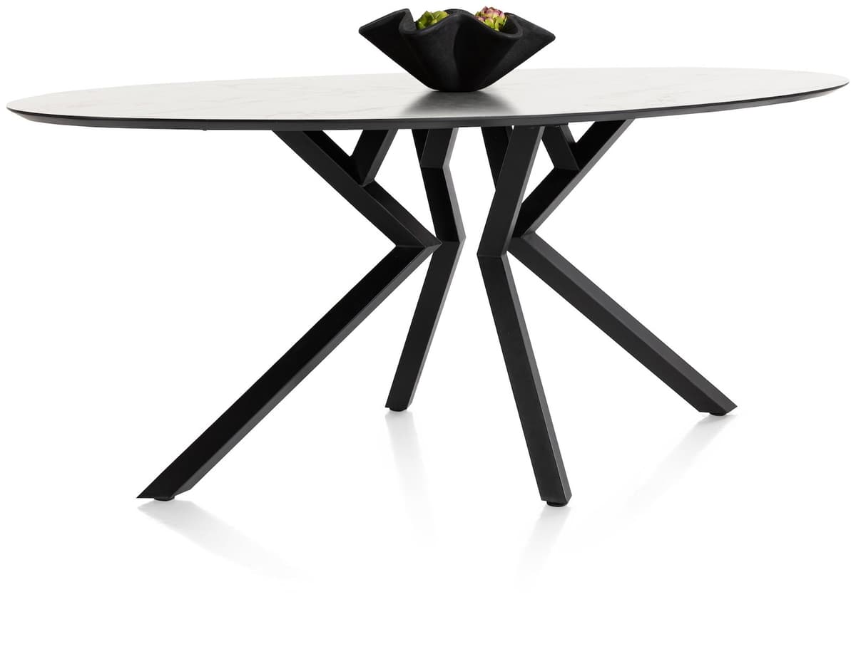 Bartafel 105x220 ellips Masura wit - 2