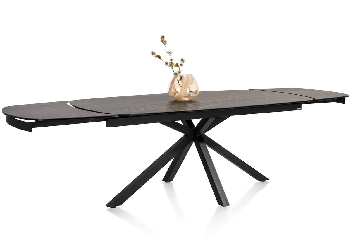 Tafel 200x100(+2x50) Montello zwart - 11