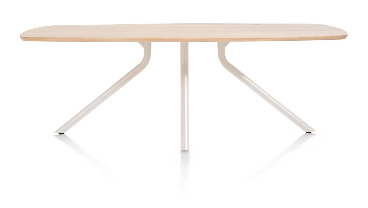 Tafel ovaal 190x100 cpt Arvada Nebbia poot Naturel Nebbia - 1