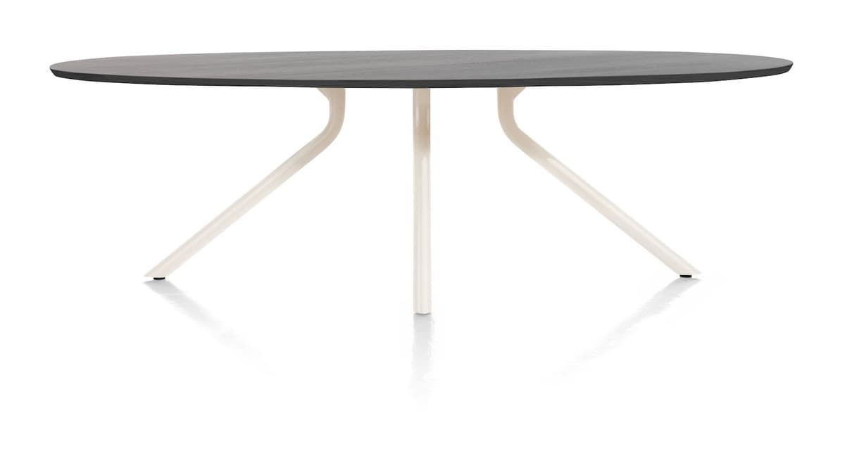 Tafel ellips 250x110 cp Arvada Nebbia leg Onyx Nebbia - 1