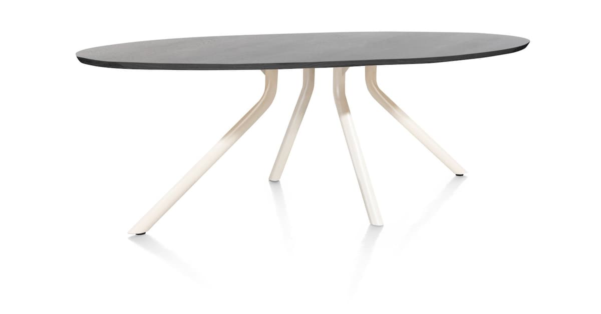 Tafel ellips 250x110 cp Arvada Nebbia leg Onyx Nebbia - 2