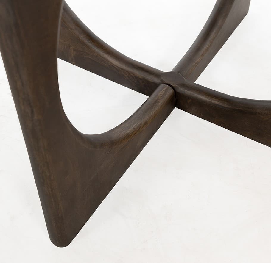 Eetkamertafel Zody Ø130 Mangohout Walnoot - 3